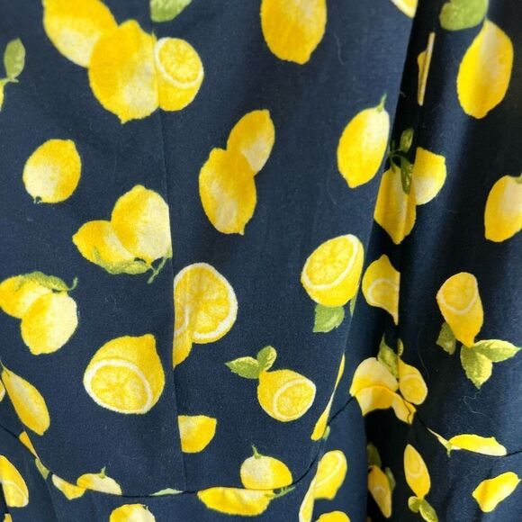 Nine Britton Women's 3XL Lemon Print Sleeveless Summer Dress NWT - Picture 4 of 7